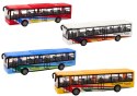 LEAN TOYS Autobus Miejski Z Napędem Frykcyjnym 15cm Metalowy