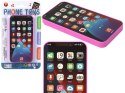 LEAN TOYS Dziecięcy Telefon Ze Światłem i Muzyką Różowy