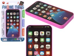 LEAN TOYS Dziecięcy Telefon Ze Światłem i Muzyką Różowy