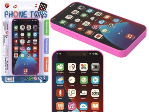 LEAN TOYS Dziecięcy Telefon Ze Światłem i Muzyką Różowy LEAN TOYS Dziecięcy Telefon Ze Światłem i Muzyką Różowy