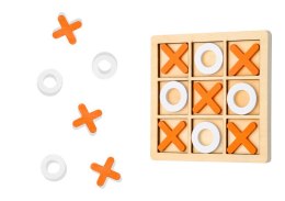 LEAN TOYS Gra W Kółko i Krzyżyk Strategiczna Logiczna Drewniana