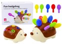 LEAN TOYS Jeżyk Sensoryczny Dla Niemowląt Patyczki Numerki Kolorowe