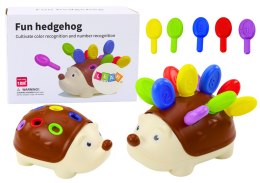 LEAN TOYS Jeżyk Sensoryczny Dla Niemowląt Patyczki Numerki Kolorowe