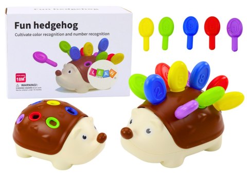 LEAN TOYS Jeżyk Sensoryczny Dla Niemowląt Patyczki Numerki Kolorowe LEAN TOYS Jeżyk Sensoryczny Dla Niemowląt Patyczki Numerki Kolorowe
