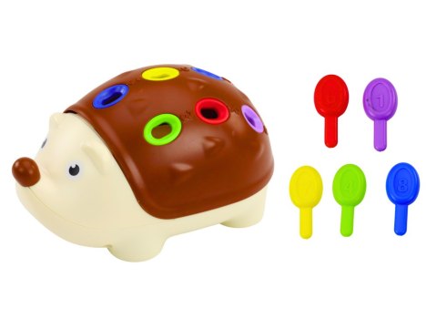 LEAN TOYS Jeżyk Sensoryczny Dla Niemowląt Patyczki Numerki Kolorowe LEAN TOYS Jeżyk Sensoryczny Dla Niemowląt Patyczki Numerki Kolorowe