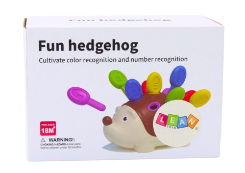 LEAN TOYS Jeżyk Sensoryczny Dla Niemowląt Patyczki Numerki Kolorowe LEAN TOYS Jeżyk Sensoryczny Dla Niemowląt Patyczki Numerki Kolorowe