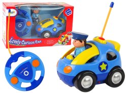 LEAN Toys Auto Dla Malucha Policja Zdalnie Sterowane R/C Światło Dźwięk