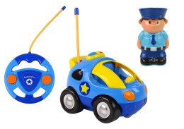 LEAN Toys Auto Dla Malucha Policja Zdalnie Sterowane R/C Światło Dźwięk