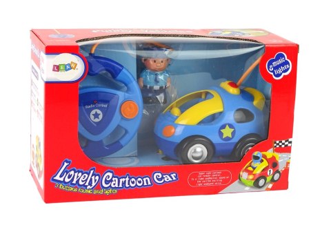 LEAN Toys Auto Dla Malucha Policja Zdalnie Sterowane R/C Światło Dźwięk LEAN Toys Auto Dla Malucha Policja Zdalnie Sterowane R/C Światło Dźwięk