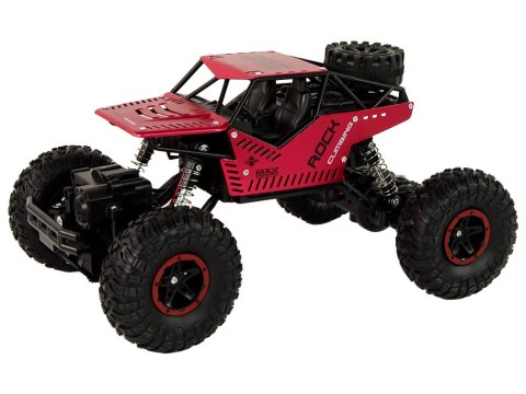 LEAN Toys Auto RC Zdalnie Sterowane 1:16 Czarne Czerwone LEAN Toys Auto RC Zdalnie Sterowane 1:16 Czarne Czerwone