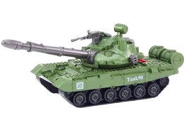 LEAN Toys Czołg Pojazd Wojskowy DIY Do Rozkręcania Zielony Dźwięki Zestaw Resoraki