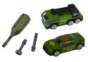 LEAN Toys Czołg Pojazd Wojskowy DIY Do Rozkręcania Zielony Dźwięki Zestaw Resoraki