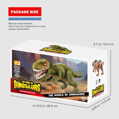 LEAN Toys Dinozaur T-Rex Zdalnie Sterowany RC Światła Dźwięk LEAN Toys Dinozaur T-Rex Zdalnie Sterowany RC Światła Dźwięk