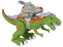 LEAN Toys Dinozaur z Katapultą Chodzi Strzela Zielony