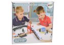 LEAN Toys Drewniany Tor Kolejowy Pociąg Kolejka Tory Akcesoria Most Policja 3,2m