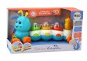 LEAN Toys Gąsienica Do Ciągnięcia Kolorowa Światła Dźwięki
