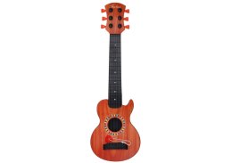 LEAN Toys Gitara Zabawkowa Dla Dzieci Kostka Do Gry Drewno Pomarańczowa