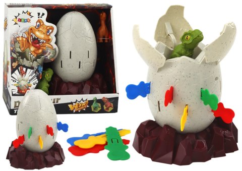 LEAN Toys Gra Zręcznościowa Dinozaur W Jajku Wyskakujący Jajo Dinozaura LEAN Toys Gra Zręcznościowa Dinozaur W Jajku Wyskakujący Jajo Dinozaura
