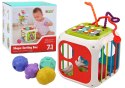 LEAN Toys Kostka Edukacyjna Dla Niemowląt Sorter Klocki Cymbałki 7w1