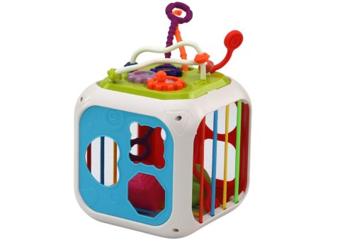 LEAN Toys Kostka Edukacyjna Dla Niemowląt Sorter Klocki Cymbałki 7w1 LEAN Toys Kostka Edukacyjna Dla Niemowląt Sorter Klocki Cymbałki 7w1