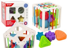 LEAN Toys Kostka Edukacyjna Sorter Dla Niemowląt Klocki Kolorowa