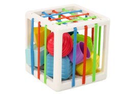 LEAN Toys Kostka Edukacyjna Sorter Dla Niemowląt Klocki Kolorowa