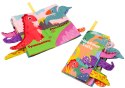 LEAN Toys Książeczka Miękka Zwierzęta Dinozaury Szeleszcząca Kolorowa