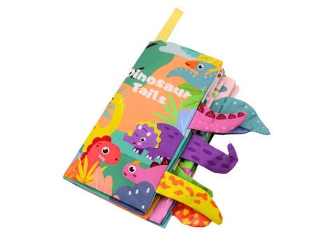LEAN Toys Książeczka Miękka Zwierzęta Dinozaury Szeleszcząca Kolorowa LEAN Toys Książeczka Miękka Zwierzęta Dinozaury Szeleszcząca Kolorowa