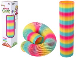 LEAN Toys Magiczna Kultowa Sprężyna Kolorowa 30 Cm Zabawka