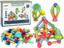 LEAN Toys Magnetyczne Klocki Konstrukcyjne Plastikowe 78 Elementów