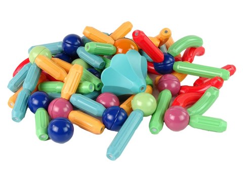 LEAN Toys Magnetyczne Klocki Konstrukcyjne Plastikowe 78 Elementów LEAN Toys Magnetyczne Klocki Konstrukcyjne Plastikowe 78 Elementów