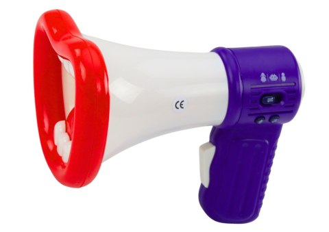 LEAN Toys Megafon Zmieniacz Głosu Nagrywanie Trzy Tryby Głosu Usta LEAN Toys Megafon Zmieniacz Głosu Nagrywanie Trzy Tryby Głosu Usta