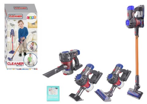 LEAN Toys Odkurzacz Pionowy Zabawkowy Światła Dźwięki Czarny
