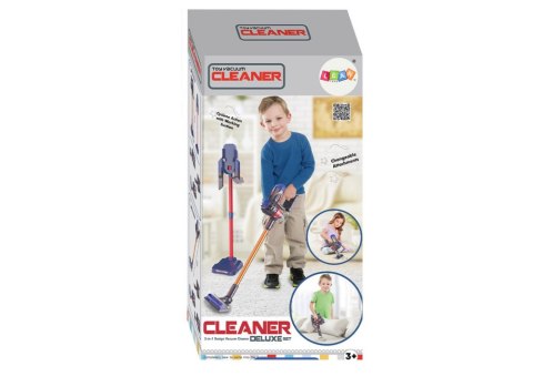 LEAN Toys Odkurzacz Pionowy Zabawkowy Światła Dźwięki Czarny LEAN Toys Odkurzacz Pionowy Zabawkowy Światła Dźwięki Czarny