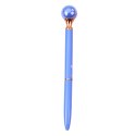 LEAN Długopis Z Dużą Perłą Obrotowy Mechanizm Niebieski Tusz 1.0mm Mix