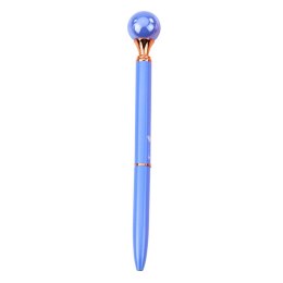 LEAN Długopis Z Dużą Perłą Obrotowy Mechanizm Niebieski Tusz 1.0mm Mix