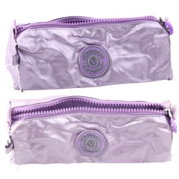 LEAN Piórnik Szkolny Organizer Jednokomorowy Fioletowy 21,5cm