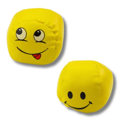 LEAN TOYS Miękkie Piłki Sportowe Emotki Żółte Zestaw 6szt 7cm LEAN TOYS Miękkie Piłki Sportowe Emotki Żółte Zestaw 6szt 7cm