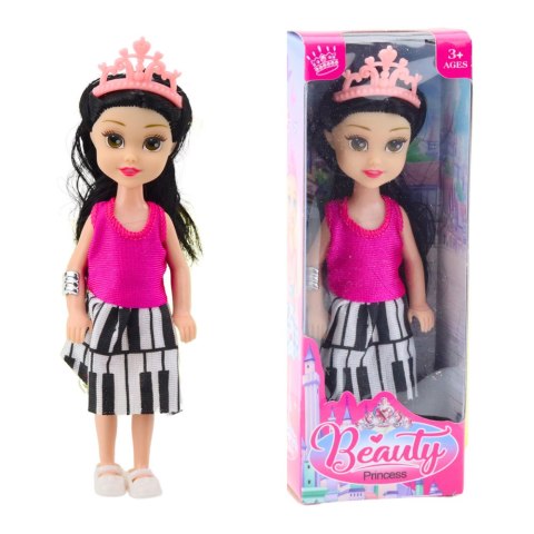 LEAN TOYS Mini Laleczka Księżniczka Z Koroną Kolorowa Sukienka 14cm Mix LEAN TOYS Mini Laleczka Księżniczka Z Koroną Kolorowa Sukienka 14cm Mix