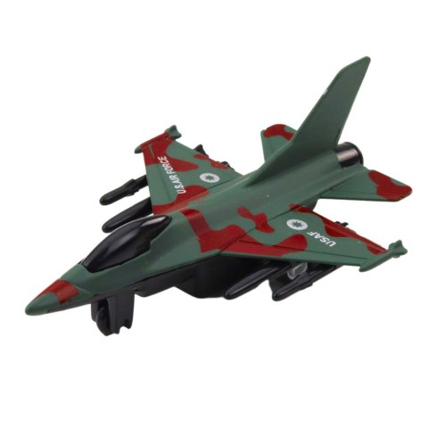 LEAN TOYS Myśliwiec Wojskowy Z Napędem Frykcyjnym Metalowy 11cm Mix LEAN TOYS Myśliwiec Wojskowy Z Napędem Frykcyjnym Metalowy 11cm Mix