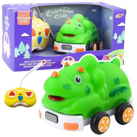 LEAN Toys Autko Zdalnie Sterowne RC Dla Malucha Dinozaur Zielony LEAN Toys Autko Zdalnie Sterowne RC Dla Malucha Dinozaur Zielony