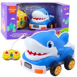 LEAN Toys Autko Zdalnie Sterowne RC Dla Malucha Rekin Niebieski