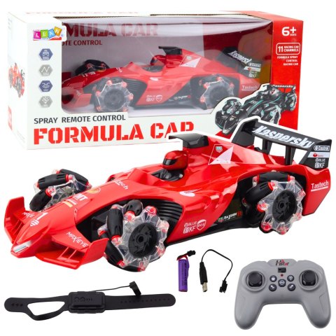 LEAN Toys Auto Sportowe Wyścigówka Zdalnie Sterowana RC Efekt Dymu 2.4G Czerwona LEAN Toys Auto Sportowe Wyścigówka Zdalnie Sterowana RC Efekt Dymu 2.4G Czerwona