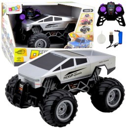 LEAN Toys Auto Terenowe Off-Road RC Zdalnie Sterowane Srebrne 1:16