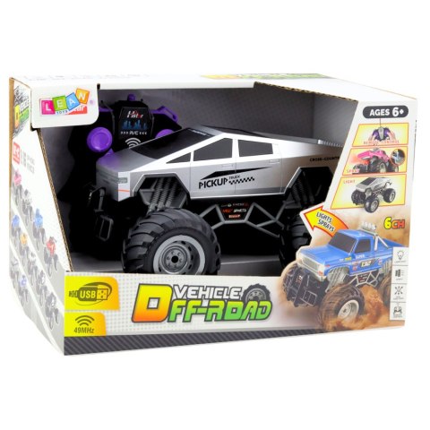 LEAN Toys Auto Terenowe Off-Road RC Zdalnie Sterowane Srebrne 1:16 LEAN Toys Auto Terenowe Off-Road RC Zdalnie Sterowane Srebrne 1:16