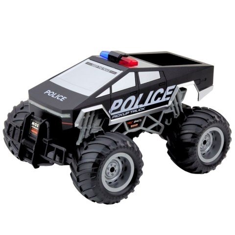 LEAN Toys Auto Terenowe Policyjne Off-Road RC Zdalnie Sterowane Czarne 1:16 LEAN Toys Auto Terenowe Policyjne Off-Road RC Zdalnie Sterowane Czarne 1:16