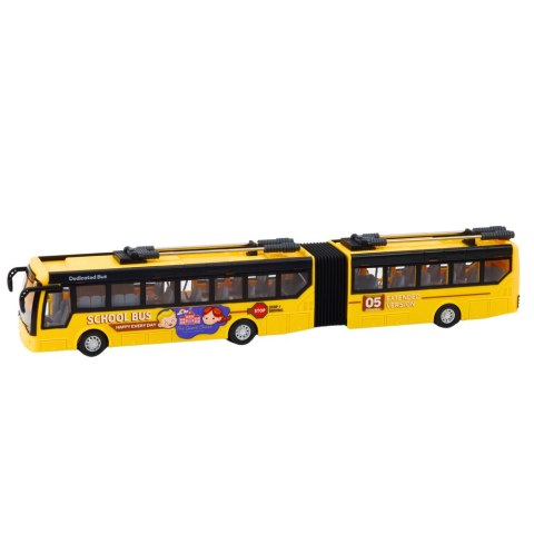 LEAN Toys Autobus Szkolny Trolejbus Przegubowy Zdalnie Sterowany RC 1:32 Żółty LEAN Toys Autobus Szkolny Trolejbus Przegubowy Zdalnie Sterowany RC 1:32 Żółty