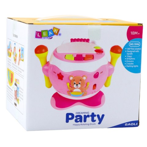 LEAN Toys Bębenek Dla Dzieci Muzyczny Interaktywny Światła Dźwięki Niebieski LEAN Toys Bębenek Dla Dzieci Muzyczny Interaktywny Światła Dźwięki Niebieski