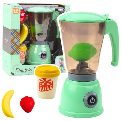 LEAN Toys Blender Elektryczny Dla Dzieci Owoce Kubek Światła Dźwięki Zielony LEAN Toys Blender Elektryczny Dla Dzieci Owoce Kubek Światła Dźwięki Zielony