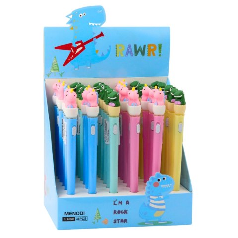 LEAN Toys Długopis Świecący Dinozaur W Jajku Niebieski Tusz 0.7mm Mix LEAN Toys Długopis Świecący Dinozaur W Jajku Niebieski Tusz 0.7mm Mix